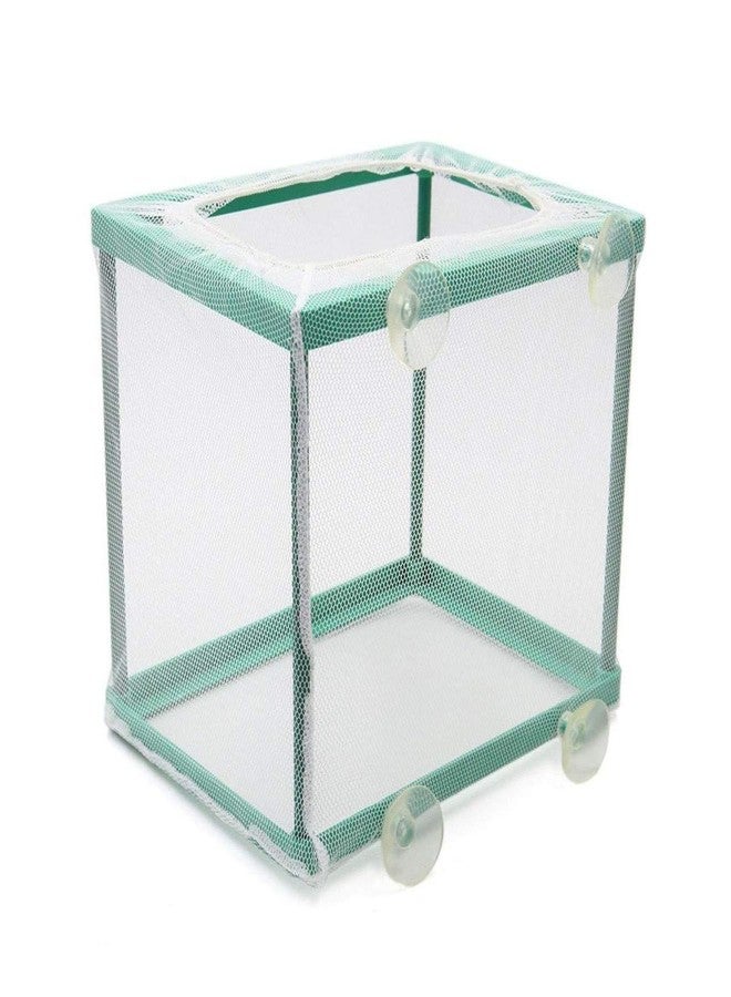 COMOK Fish Hatchery Breeder Box Aquarium Separation Net Nylon Incubator Mesh Fish Breeding Tanks Isolation Box Green Square - Image 3